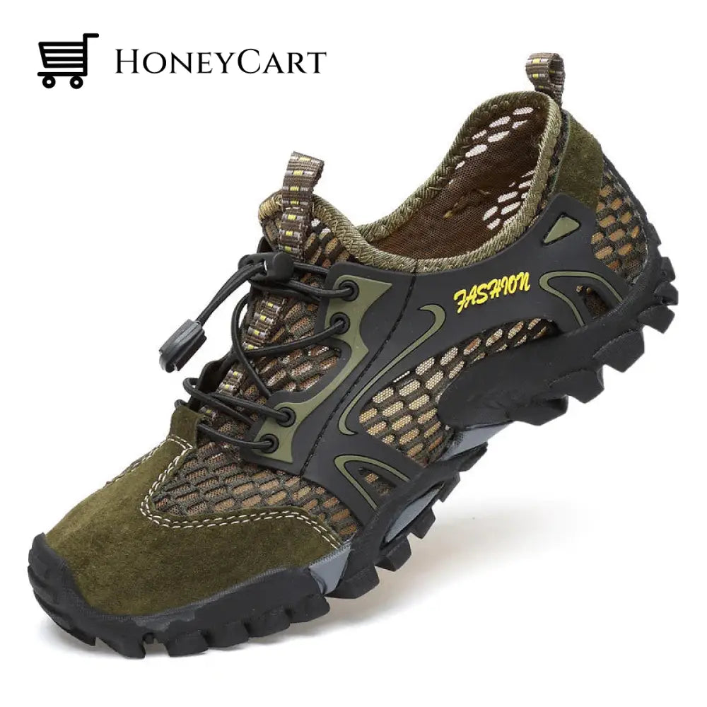 Lightweight Outdoor Waterproof Shoes Green
