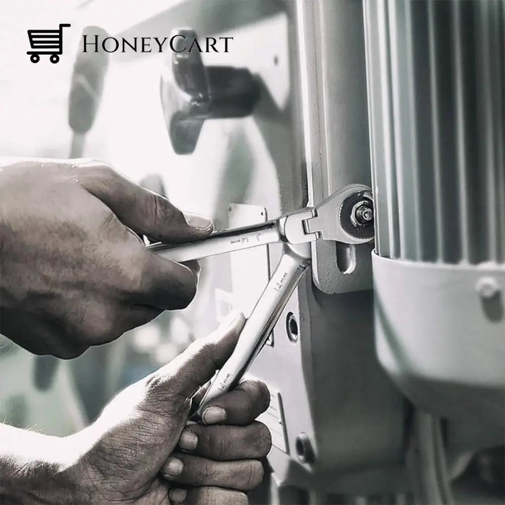 (Limited-Time Offer)Open-End Tubing Ratchet Wrench