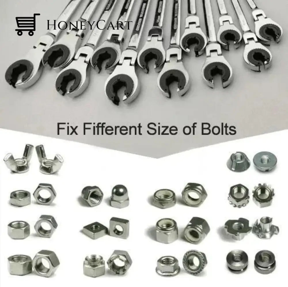 (Limited-Time Offer)Open-End Tubing Ratchet Wrench