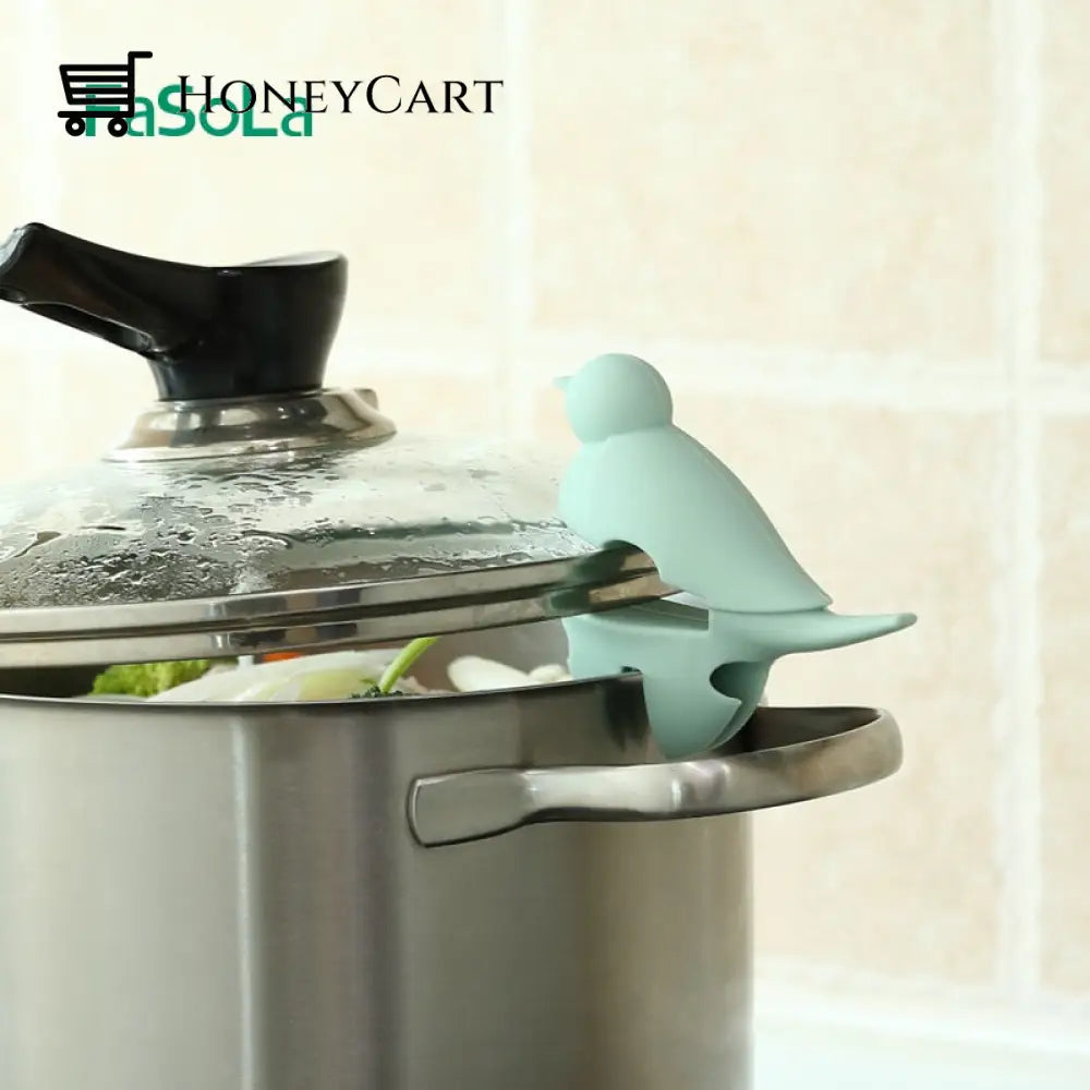 Little Bird Silicone Pot Side Clips Spoon Holder