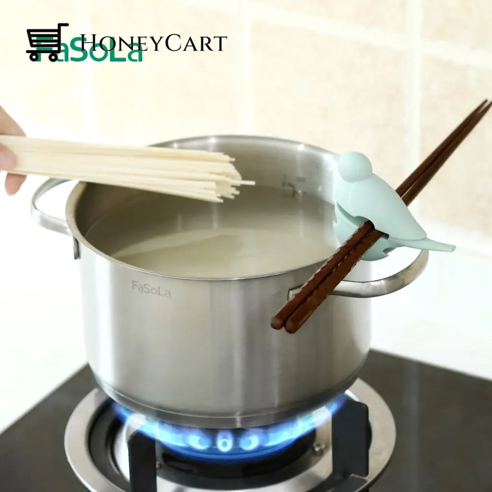 Little Bird Silicone Pot Side Clips Spoon Holder