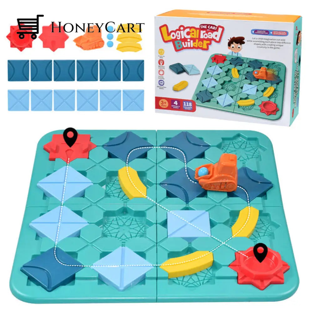 Logical Road Builder - Building Maze Brain Puzzle Toys With Box