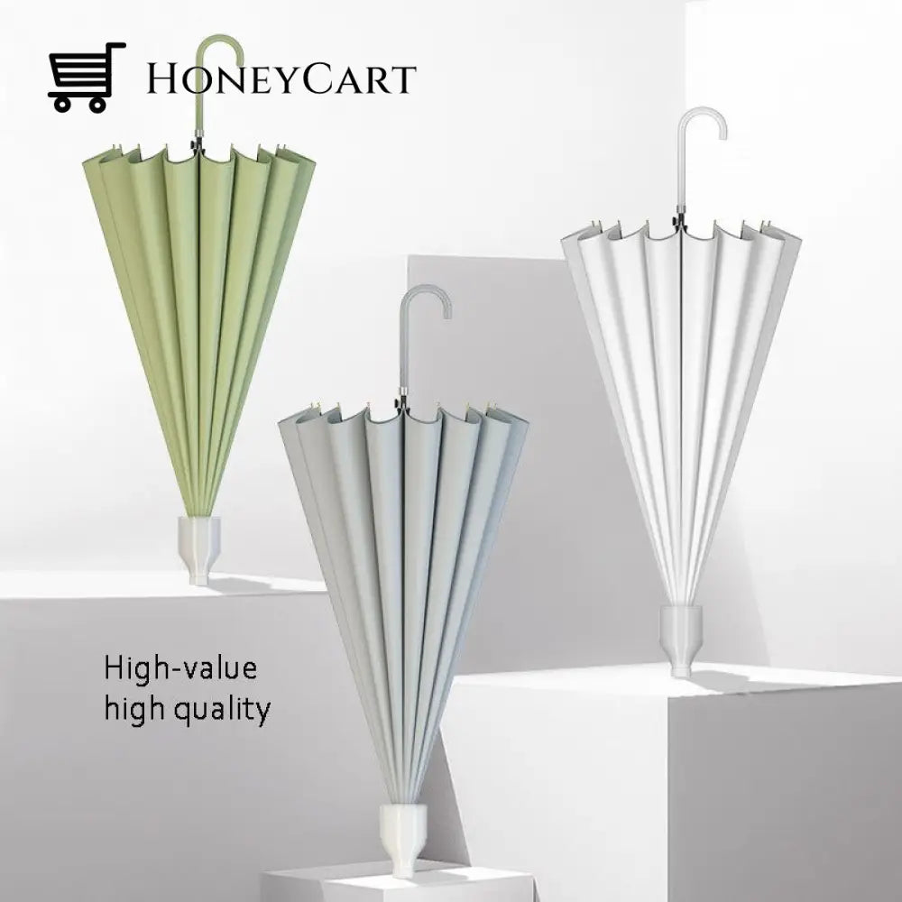 Long Handle Automatic Umbrella Parasols & Rain Umbrellas
