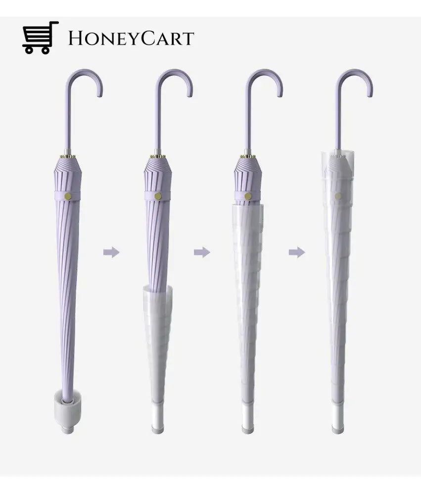 Long Handle Automatic Umbrella Parasols & Rain Umbrellas