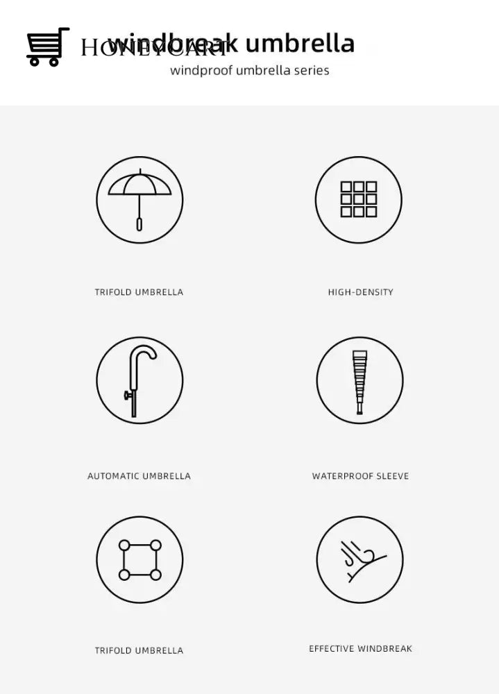 Long Handle Automatic Umbrella Parasols & Rain Umbrellas