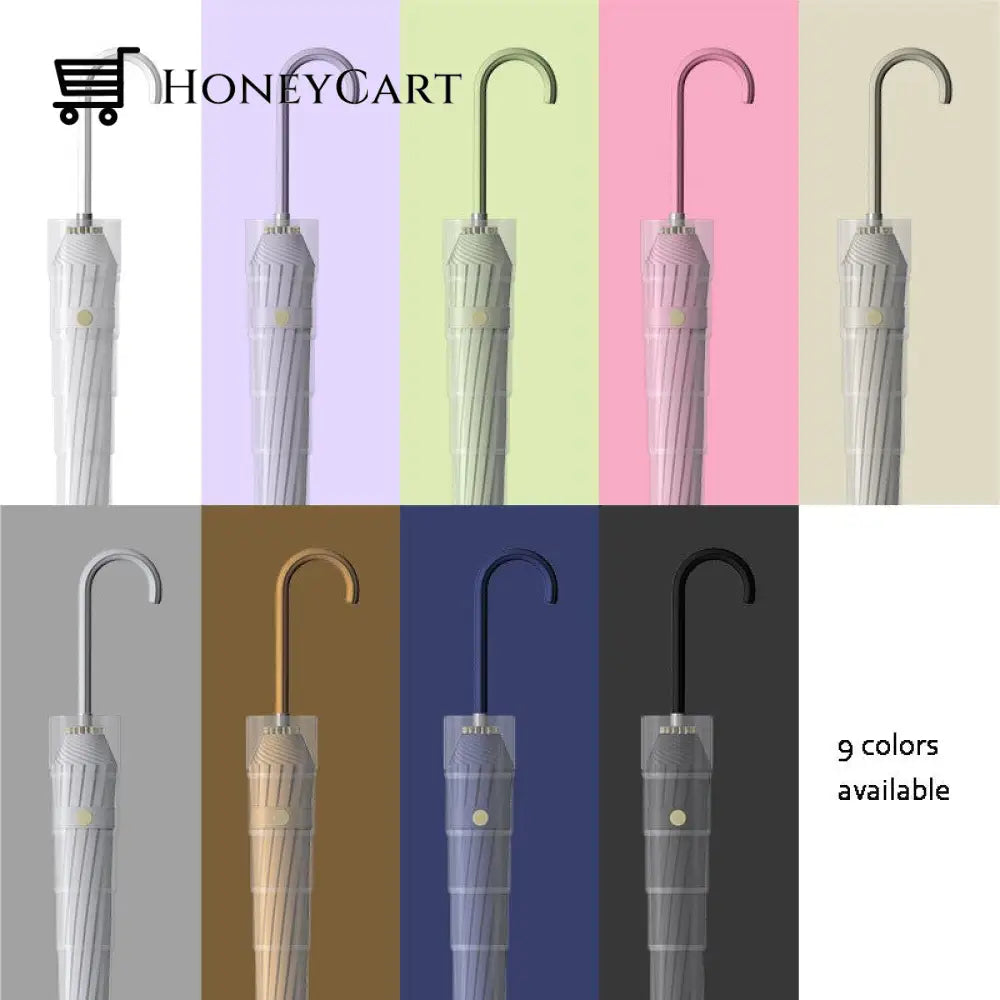 Long Handle Automatic Umbrella Parasols & Rain Umbrellas