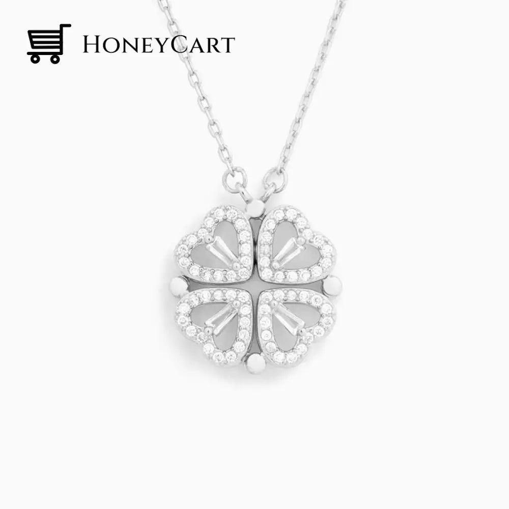 Lucky Heart Necklace And Six Roses