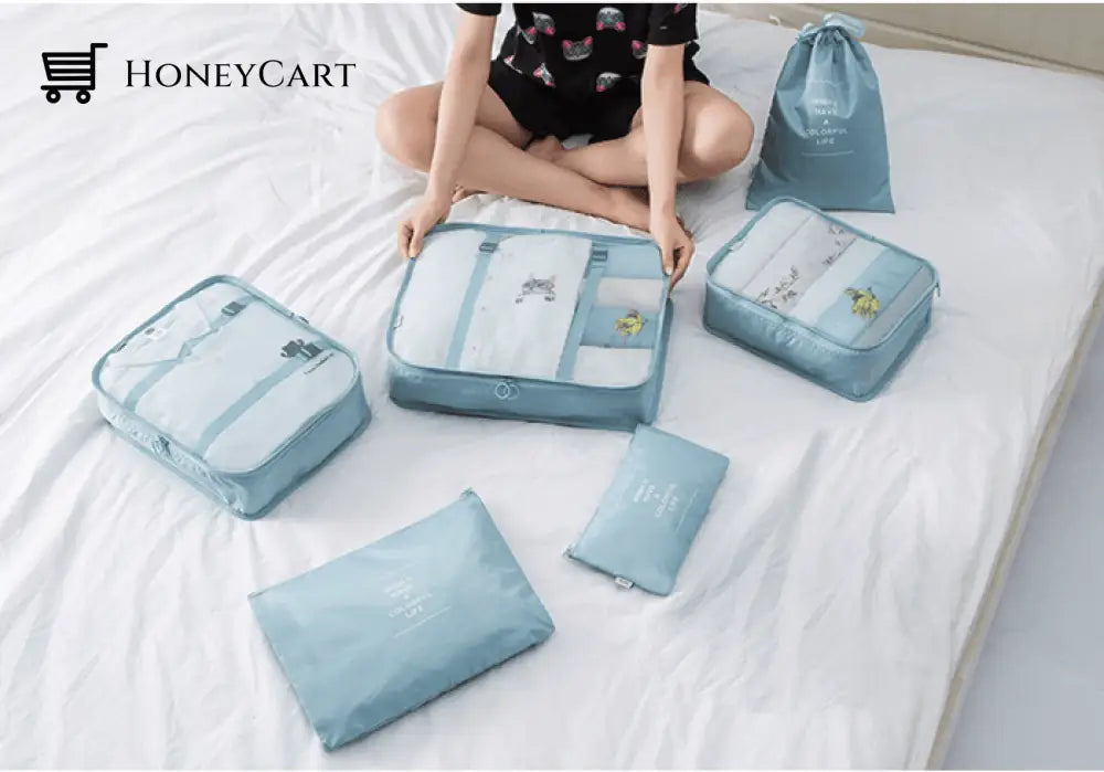 Luggage Packing Organizer Set (7 Pcs) Can Organizers
