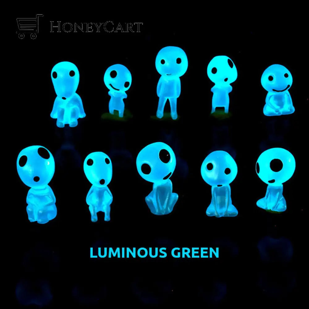 Luminous Resin Small Ornaments(10Pcs) Blue Kids & Gift Toys