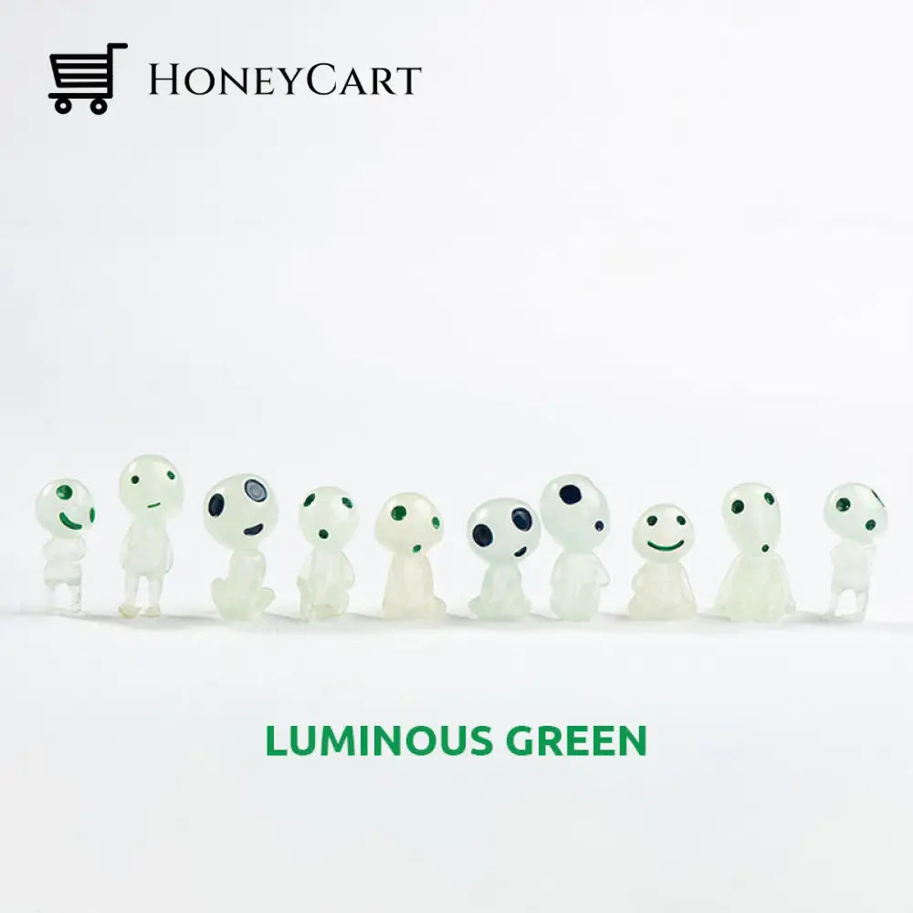 Luminous Resin Small Ornaments(10Pcs) Green Kids & Gift Toys