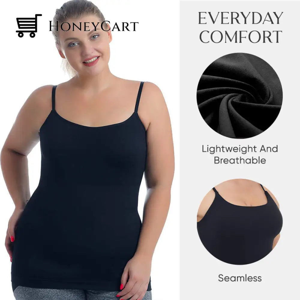 Lushcami - Comfortable Scoop Neck Shapping Cami