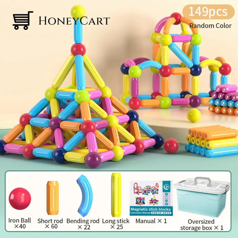 Magbuild Kids Magnetic Construction Set 149Pcs Toys