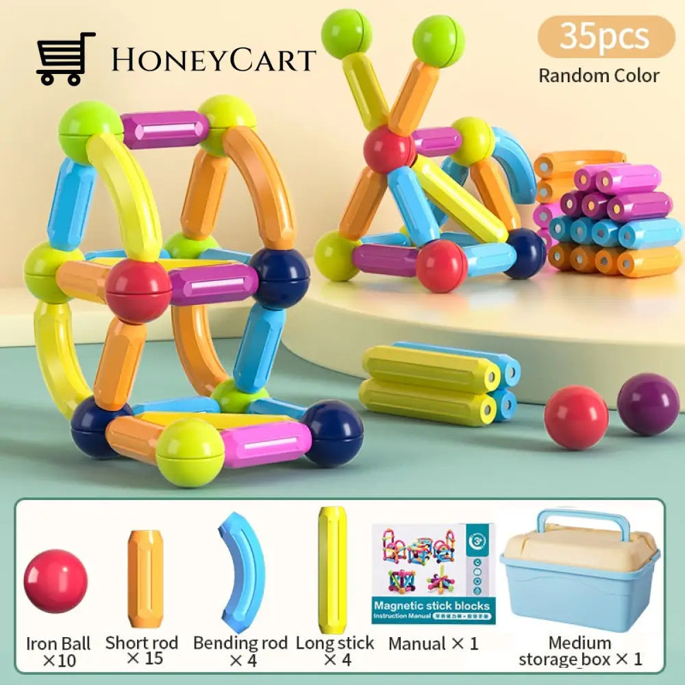 Magbuild Kids Magnetic Construction Set 35Pcs Toys