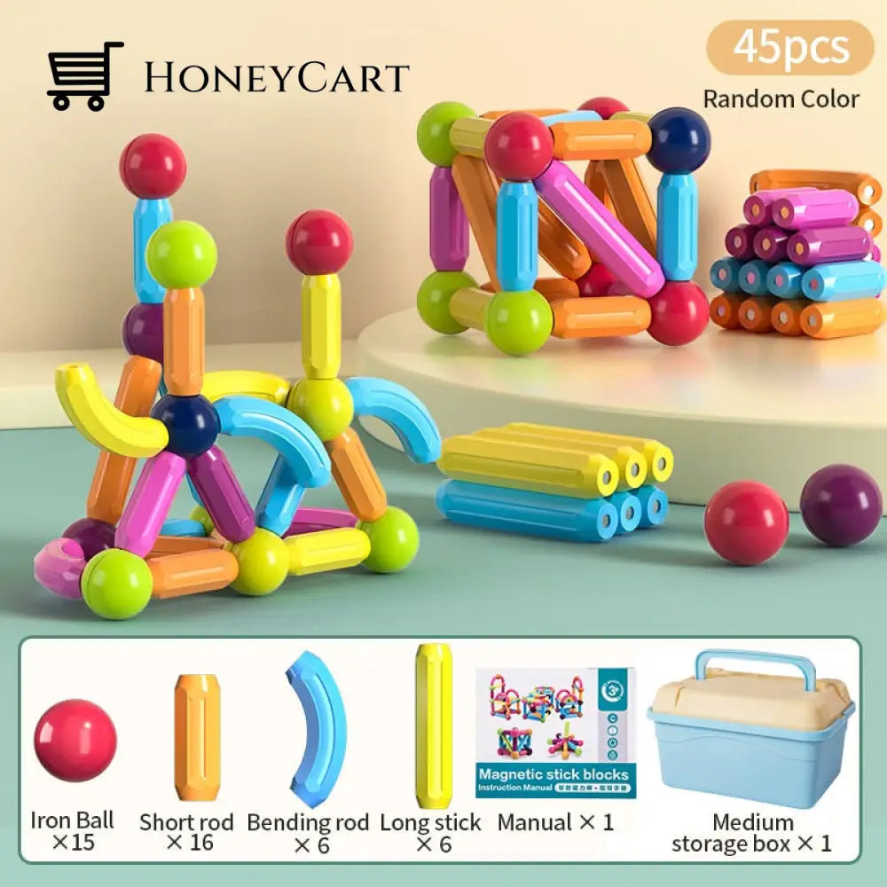 Magbuild Kids Magnetic Construction Set 45Pcs Toys