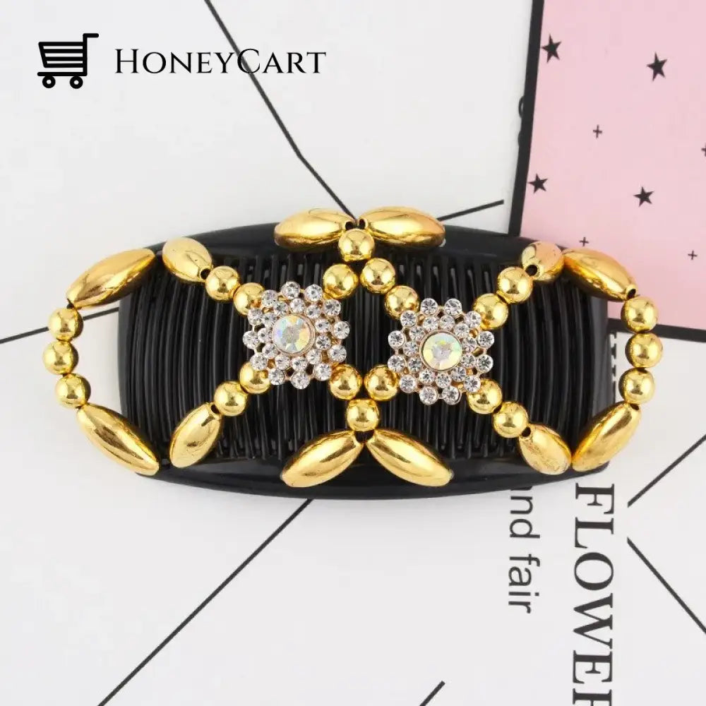 Magic Hair Comb Golden Flower Tool