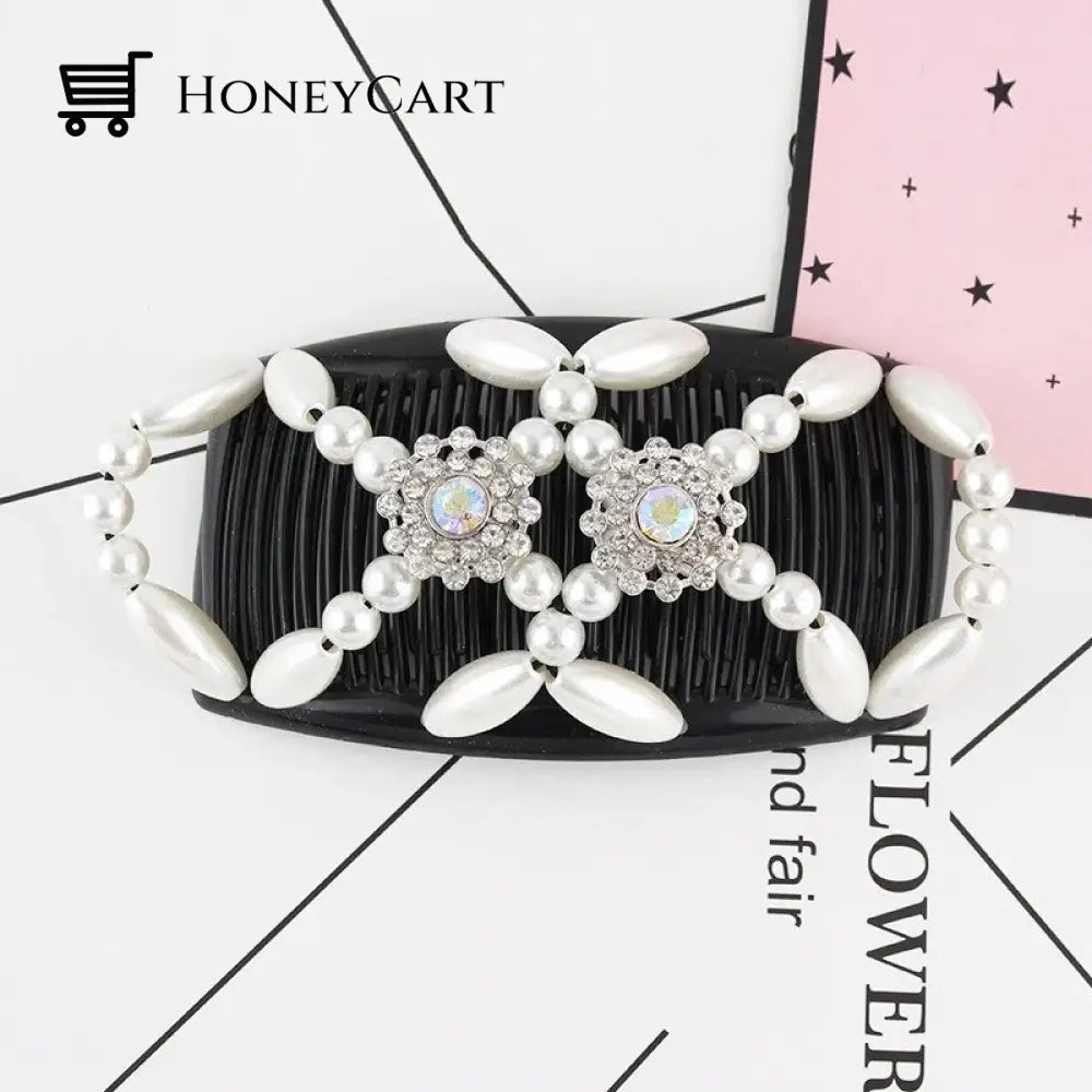 Magic Hair Comb White Flower Tool