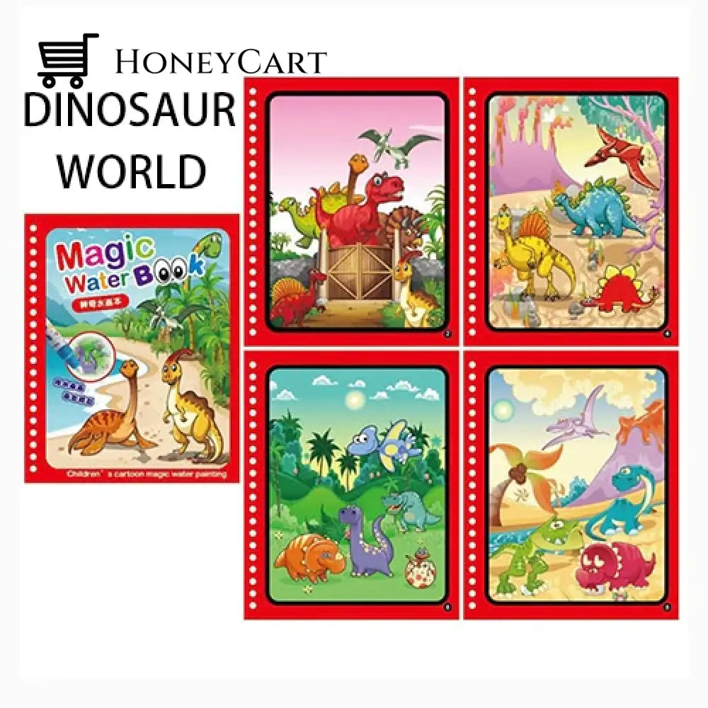Magical Book Water Drawing Dinosaur World Tool