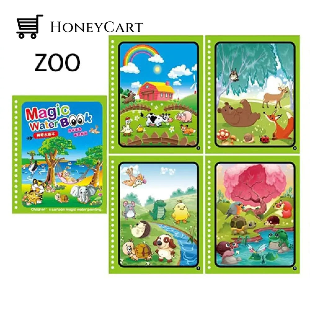Magical Book Water Drawing Zoological World Tool