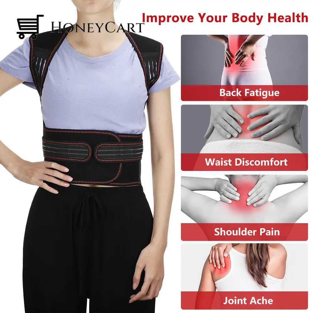 Magnet Physiotherapy Hot Compress Waist Belt Support Protector Health Cj