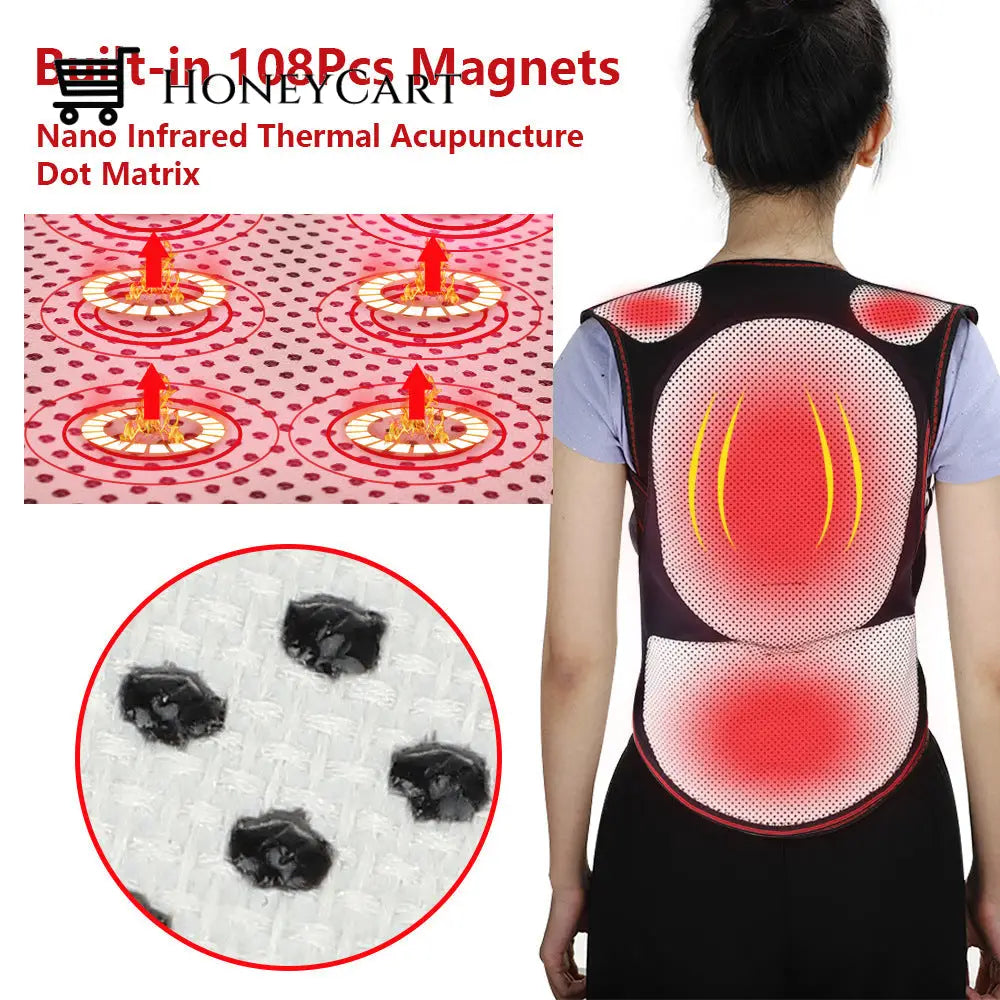 Magnet Physiotherapy Hot Compress Waist Belt Support Protector Health Cj