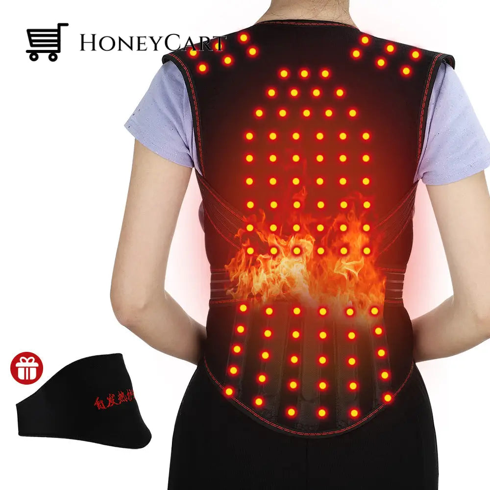 Magnet Physiotherapy Hot Compress Waist Belt Support Protector Health Cj