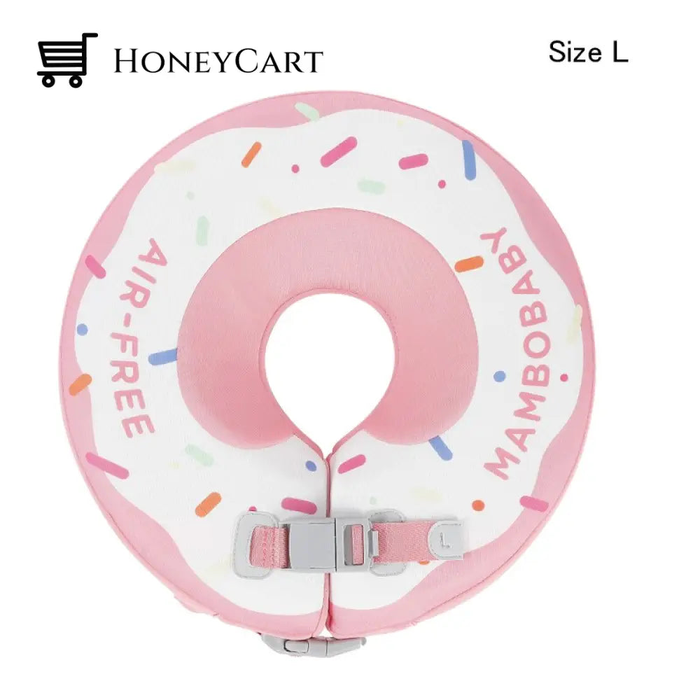 Mambo None Inflatable Safety Baby Swimming Float Ring 3D Cover L Pink 1 Child Aids