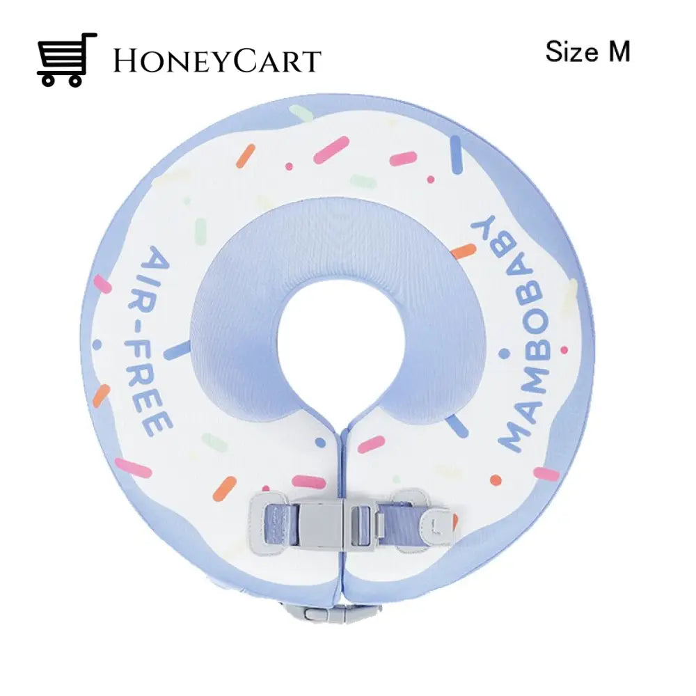 Mambo None Inflatable Safety Baby Swimming Float Ring 3D Cover M Blue 1 Child Aids