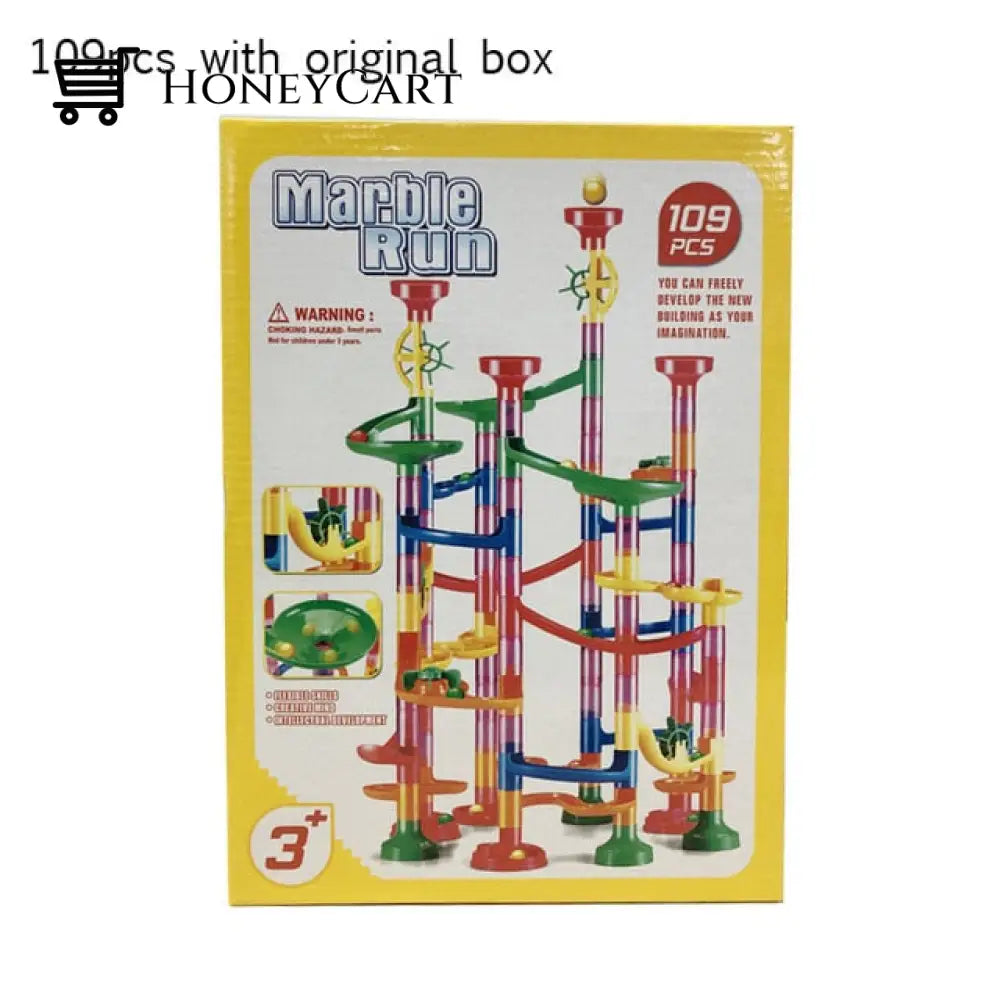 Marble Run 142 Building Blocks Diy Creativity Construction Toy 109 Pcs Toys