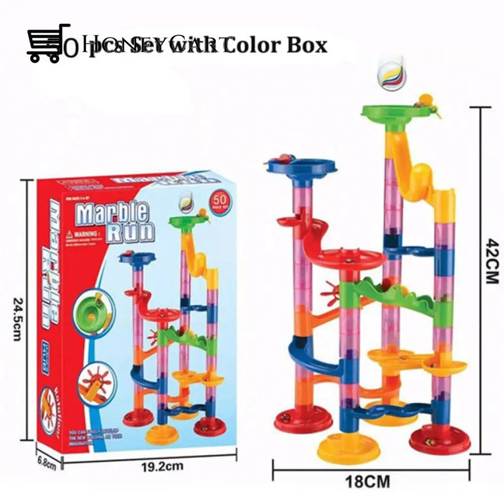 Marble Run 142 Building Blocks Diy Creativity Construction Toy 50 Pcs Toys