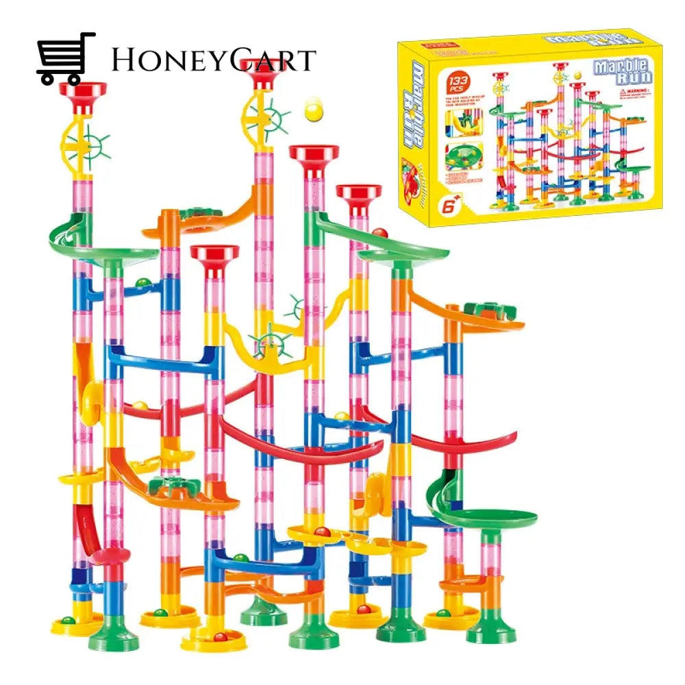 Marble Run 142 Building Blocks Diy Creativity Construction Toy Toys