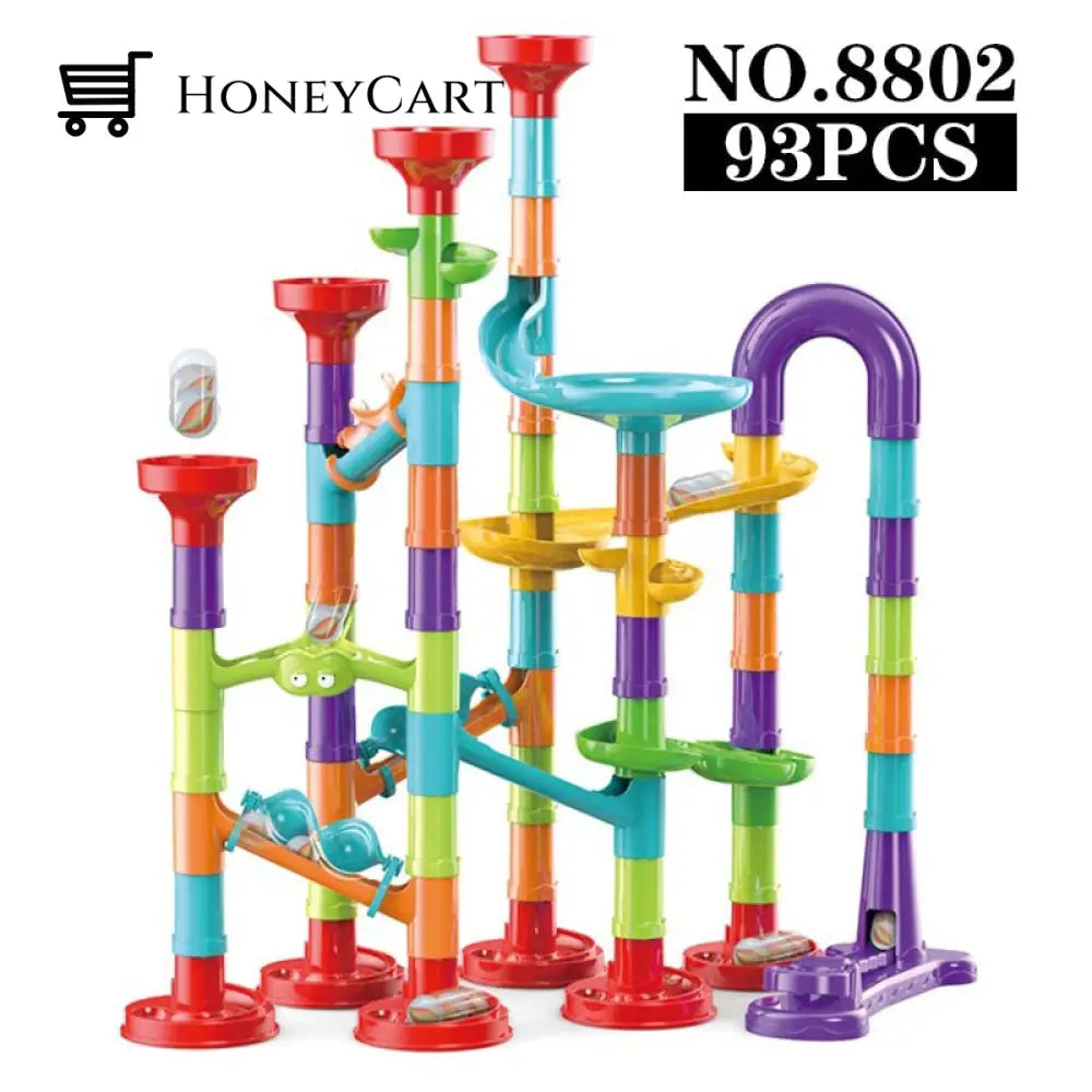 Marble Run 142 Building Blocks Diy Creativity Construction Toy Toys