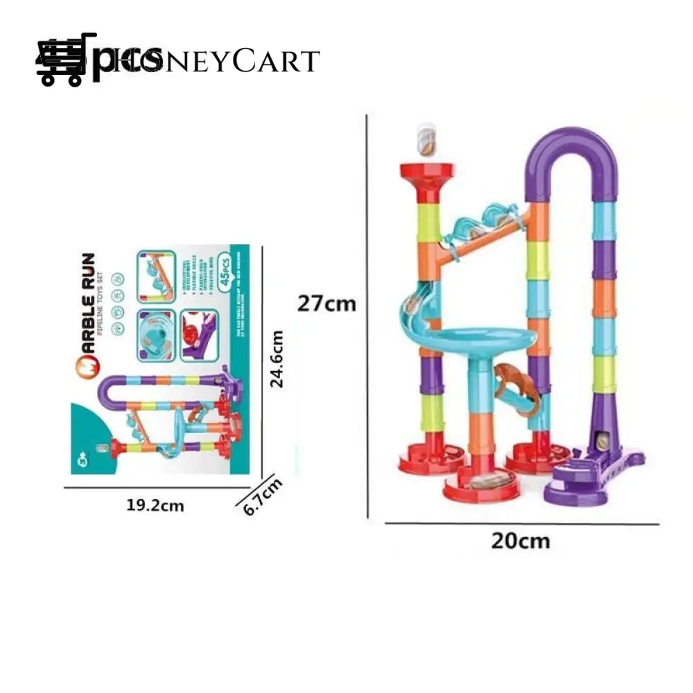 Marble Run 142 Building Blocks Diy Creativity Construction Toy Toys