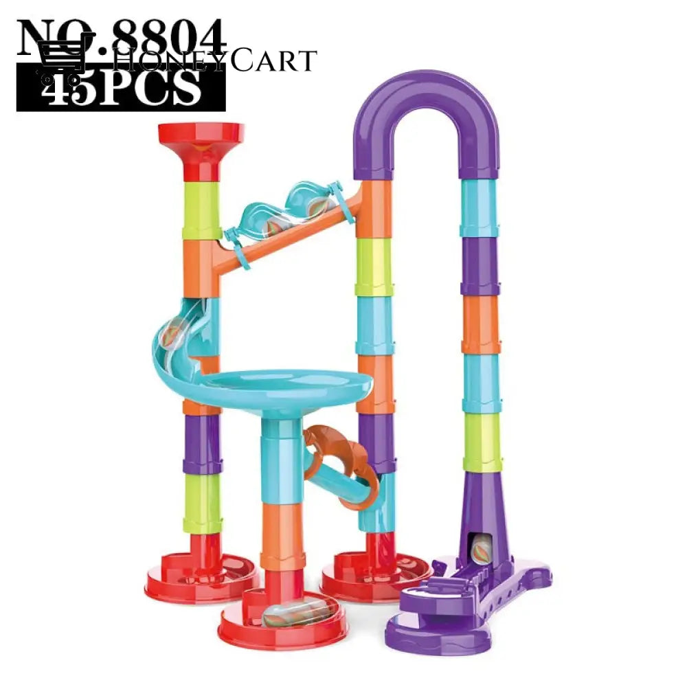 Marble Run 142 Building Blocks Diy Creativity Construction Toy Toys