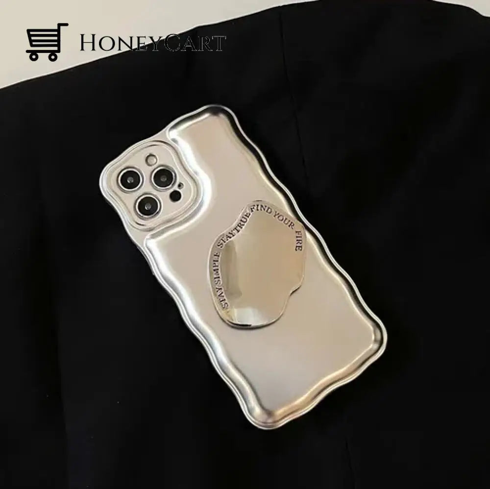 Matte Silver Ball Bracelet Air Cushion Case For Iphone 14 Pro Max Tool