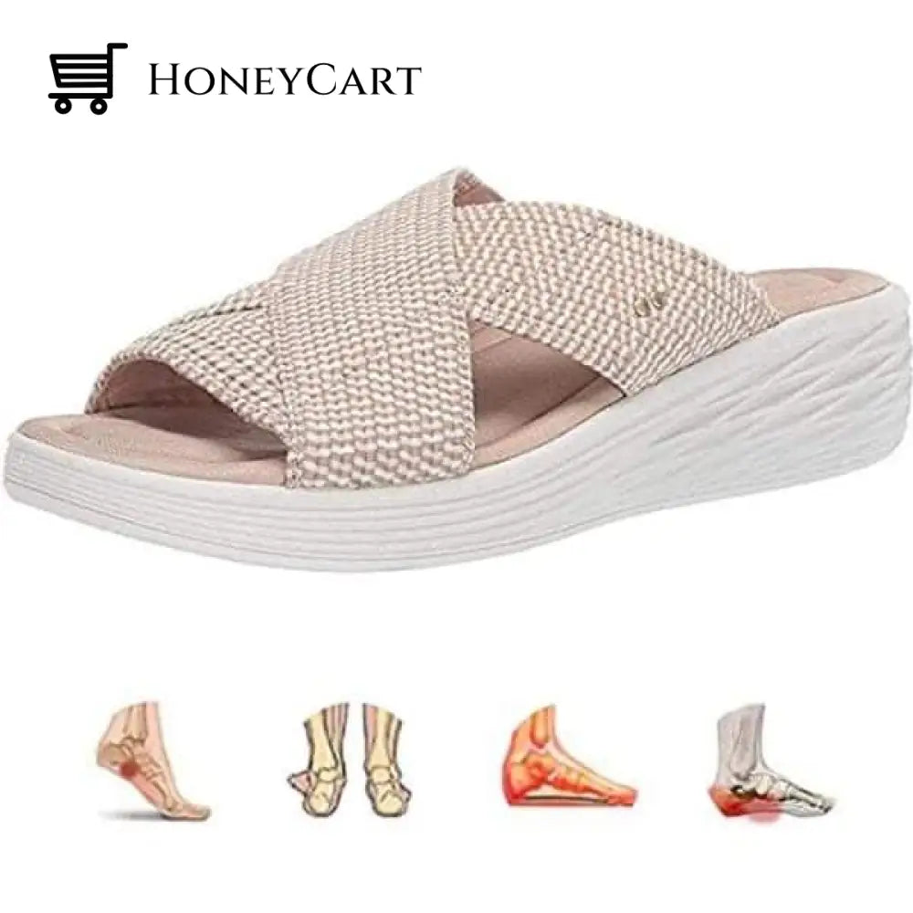 Memory Foam Womens Slide Sandals For Bunions