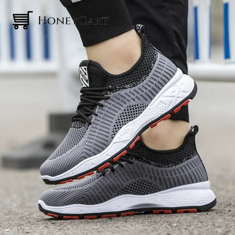 Mens Arch Support Orthopedic Casual Breathable Sneakers