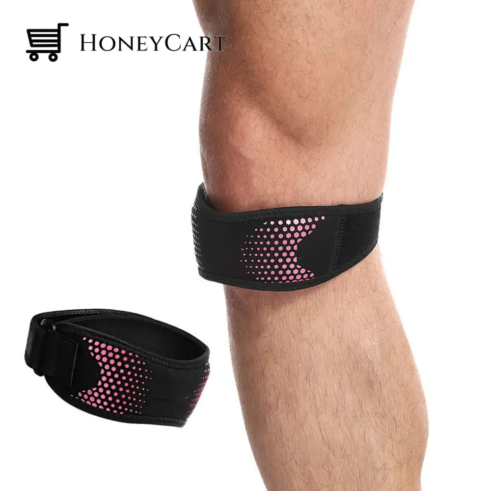 Mens Fashion Mountaineering Knee Guards Rose Red Single / One Size Outdoor Cj