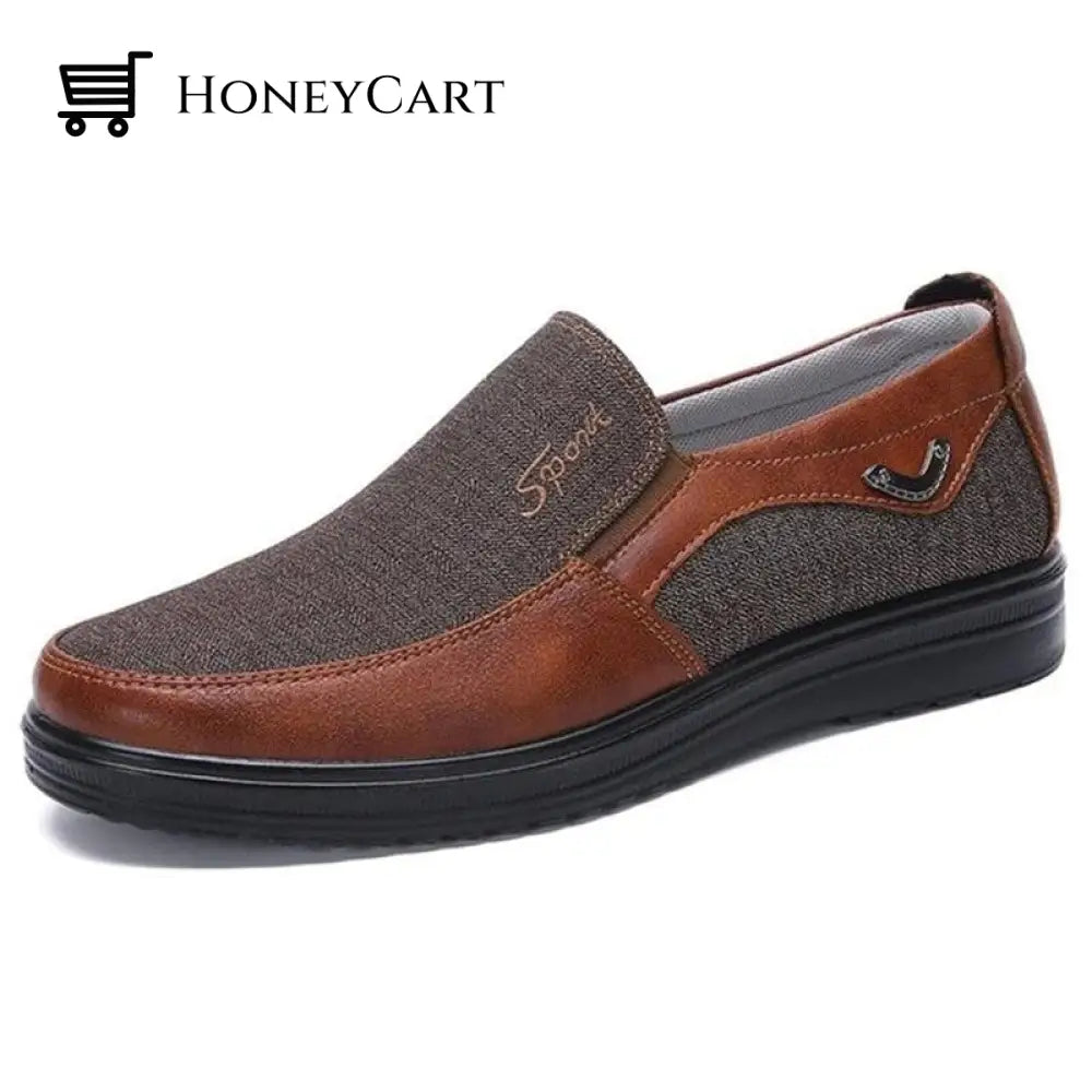 Mens Loafer Casual Shoes Comfort & Lightweight Brown / 5