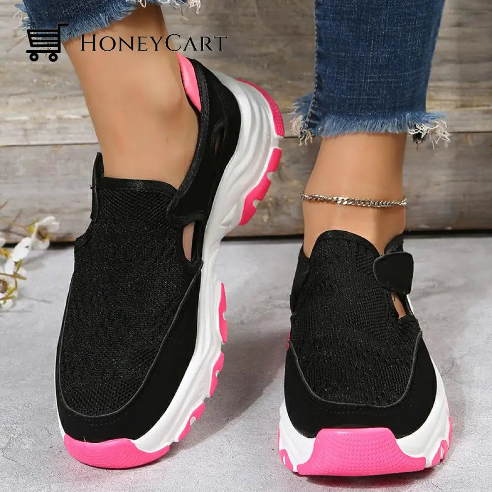 Mesh Sport Shoes Women Fashion Outdoor Flat Heel Running Cj