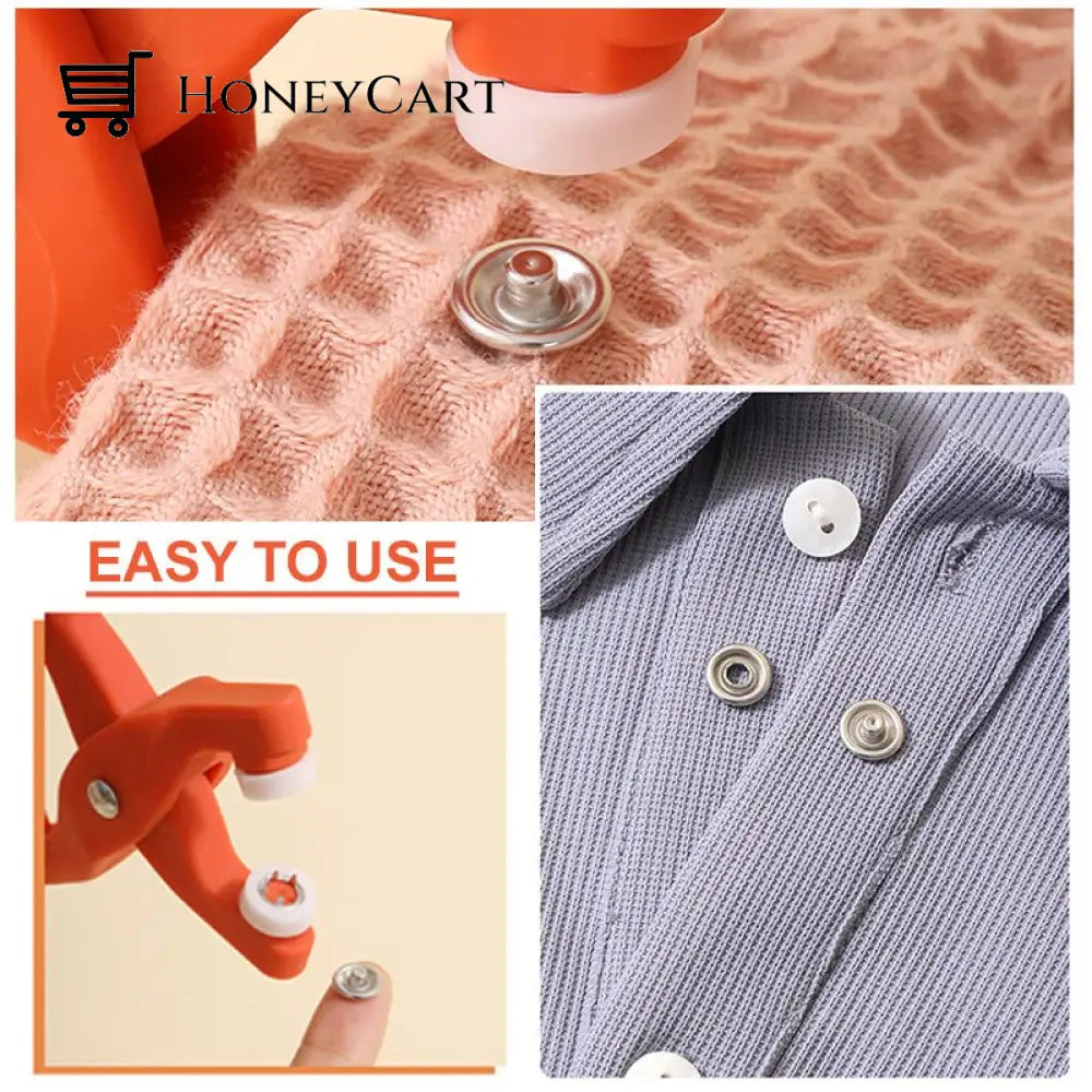 Metal Snap Buttons With Fastener Pliers Tool Kit