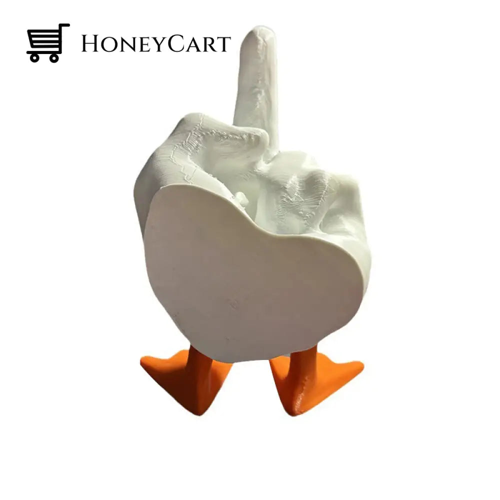 Middle Finger Duck Resin Ornament