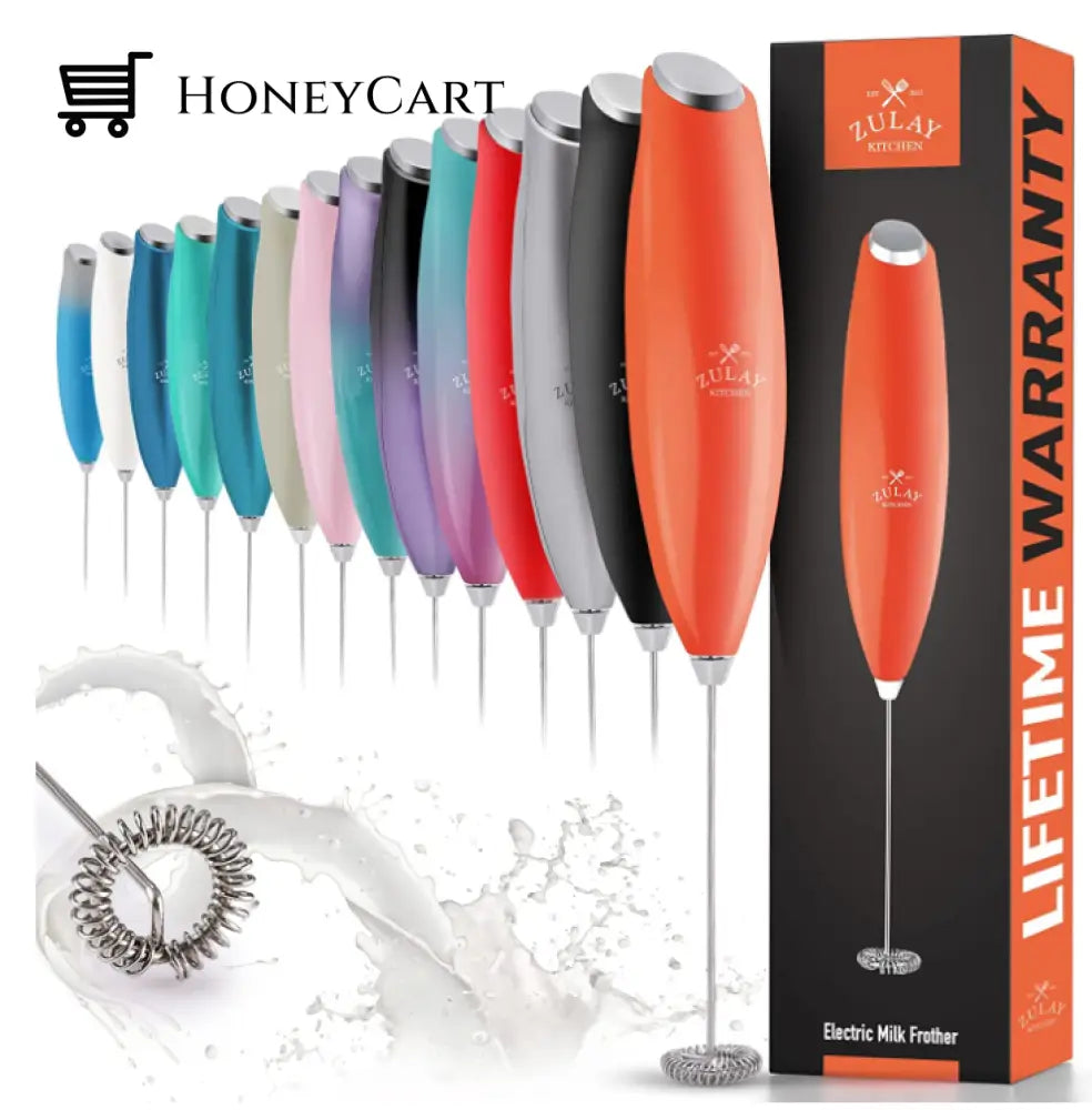 Milk Frother For Coffee With Upgraded Titanium Motor - Handheld Electric Whisk Amazing Lifehacks