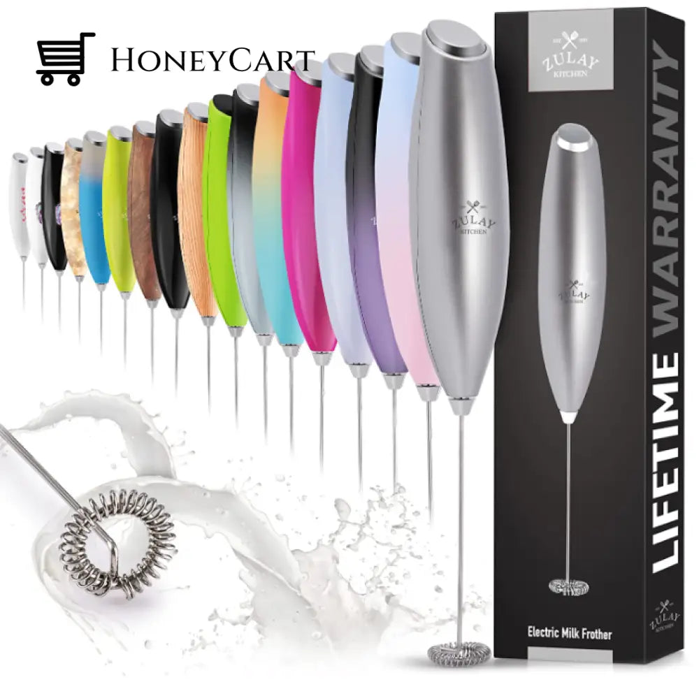 Milk Frother For Coffee With Upgraded Titanium Motor - Handheld Electric Whisk Amazing Lifehacks