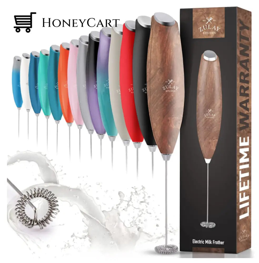 Milk Frother For Coffee With Upgraded Titanium Motor - Handheld Electric Whisk Amazing Lifehacks