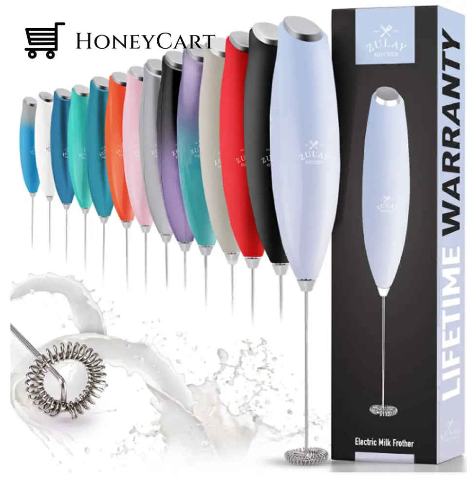 Milk Frother For Coffee With Upgraded Titanium Motor - Handheld Electric Whisk Amazing Lifehacks