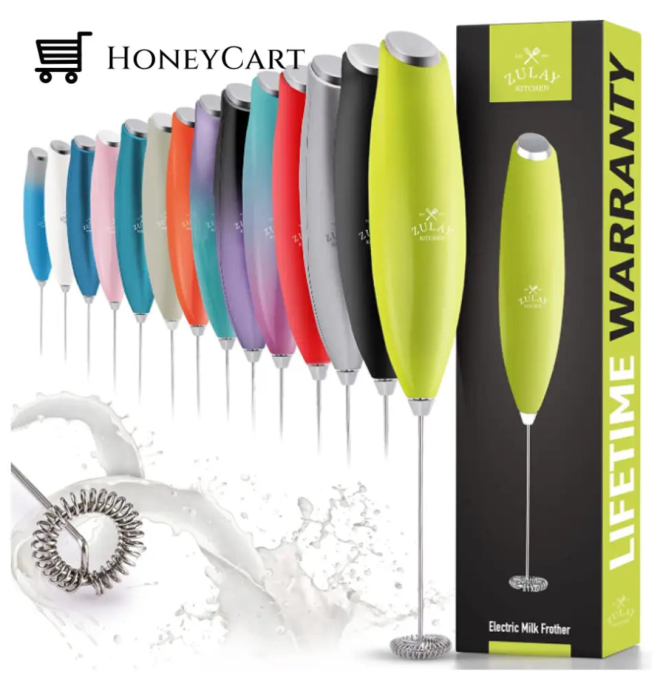 Milk Frother For Coffee With Upgraded Titanium Motor - Handheld Electric Whisk Amazing Lifehacks