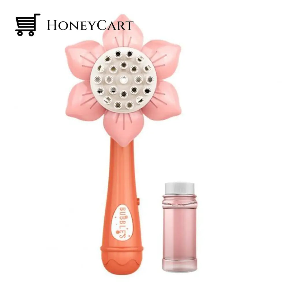 Mini Magical Sunflower Bubble Maker Toy Pink / China Blowing Toys