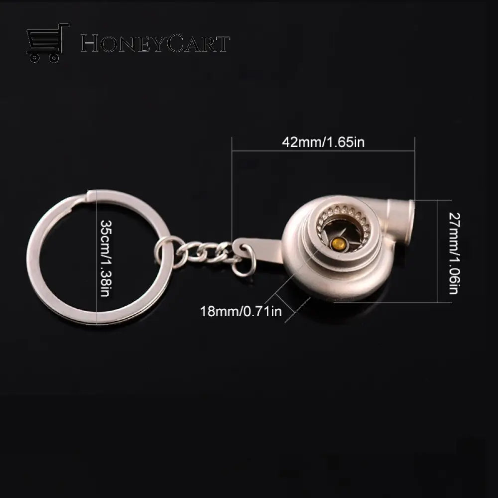 Mini Turbo Turbocharger Keychain