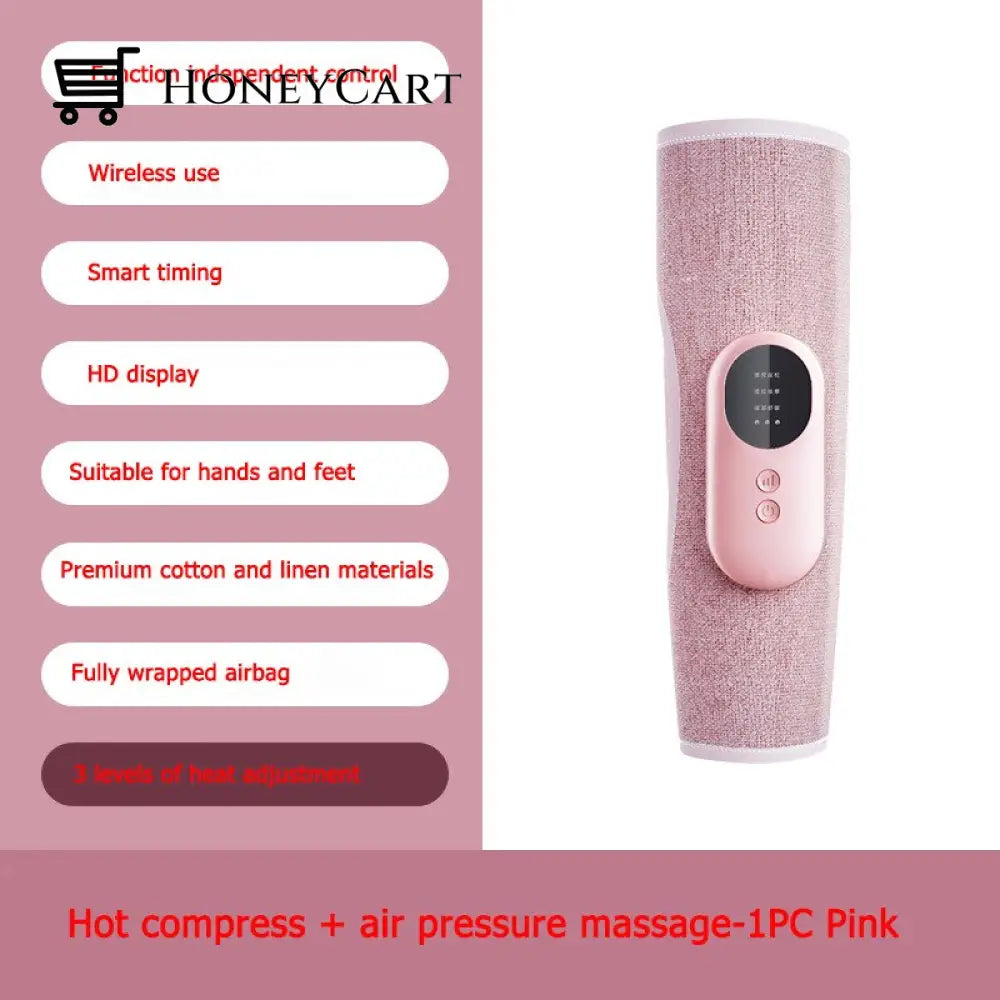 Minimal Air Wireless Vibration Portable Leg Massager 1Pc Pink 2Mode Massagers