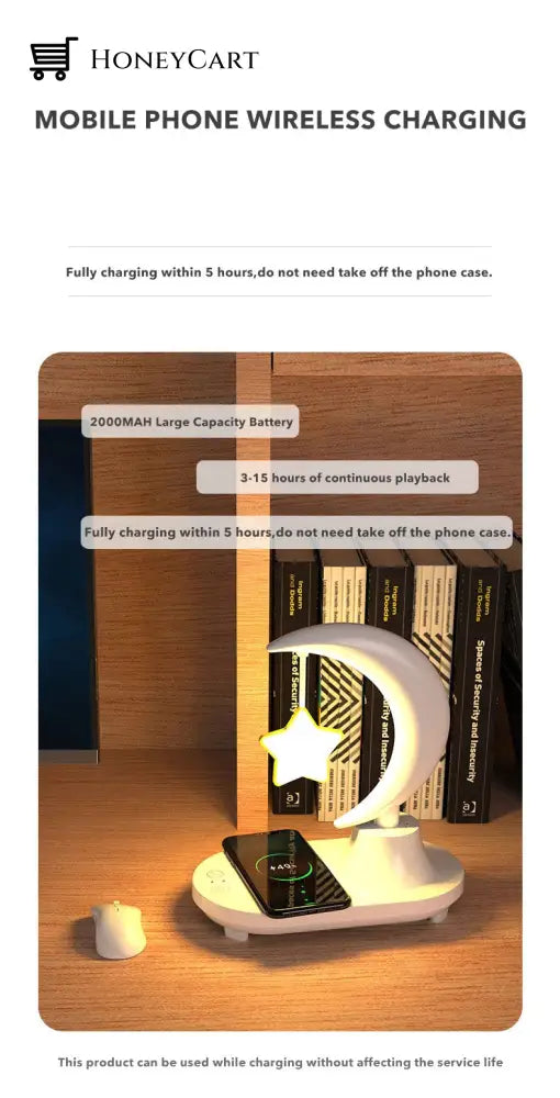 Moon Star Wireless Charging Night Lamp Lamps
